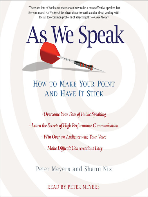 Title details for As We Speak by Peter Meyers - Available